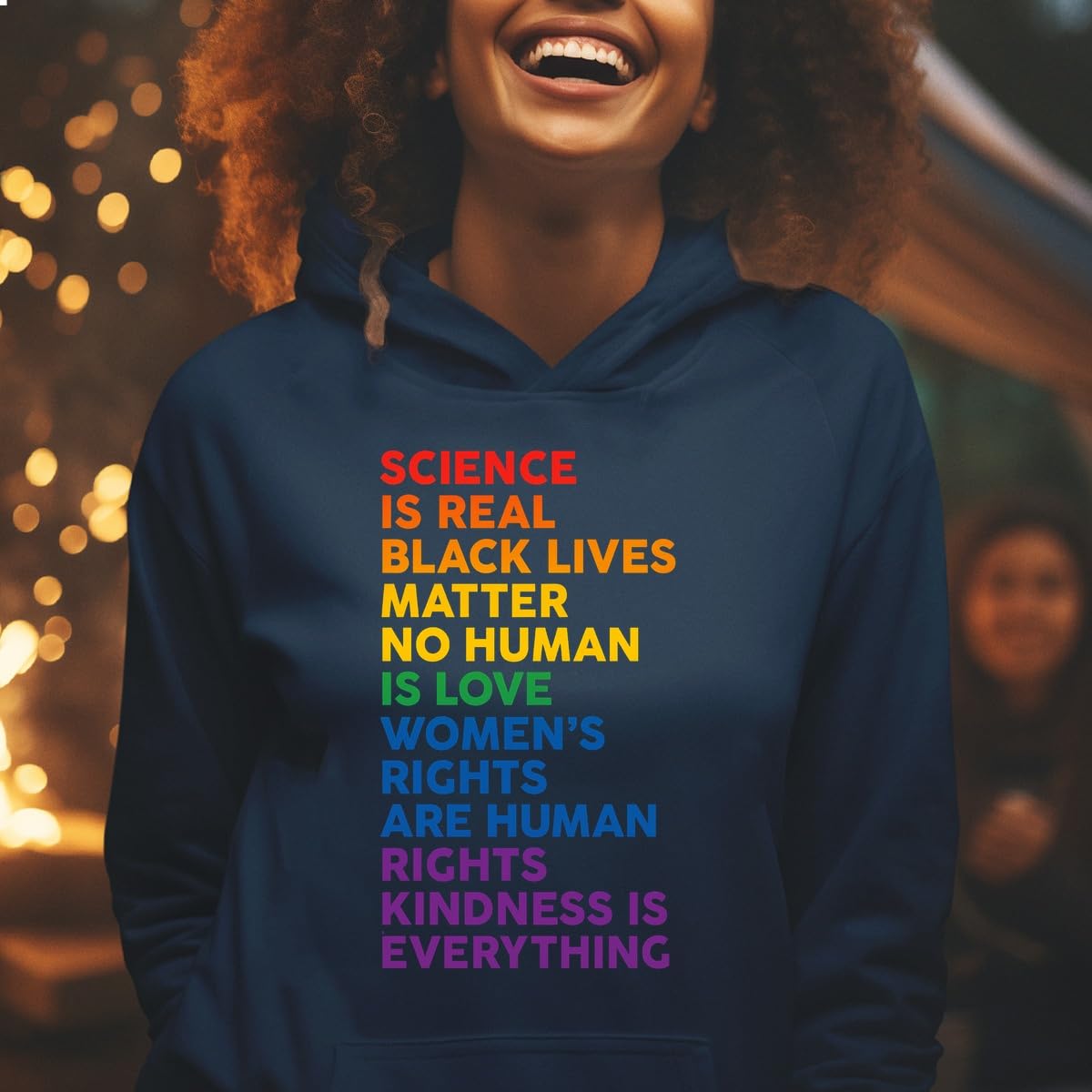 Kraftvolles Statement für Menschenrechte Pride Unisex Hoodie