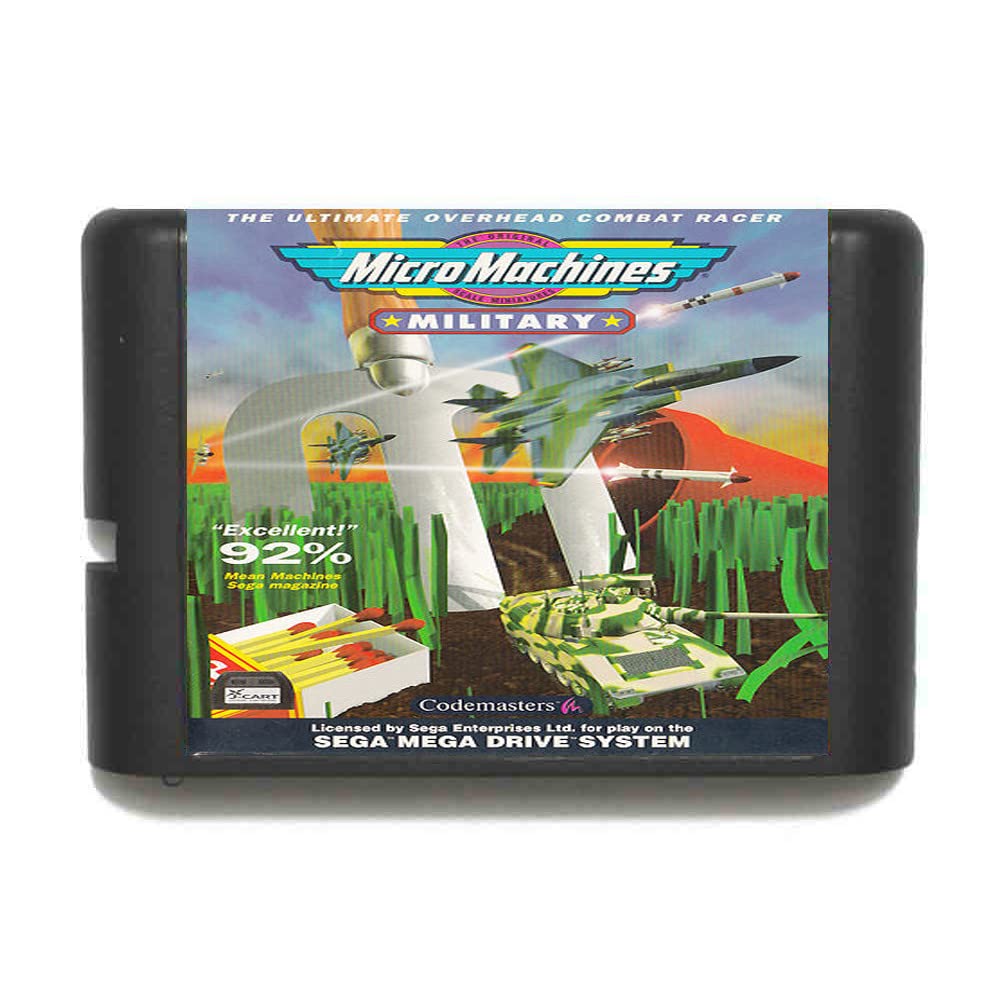 Jeu Sega MegaDrive - MicroMachines Military, En Boîte (sans Notice)