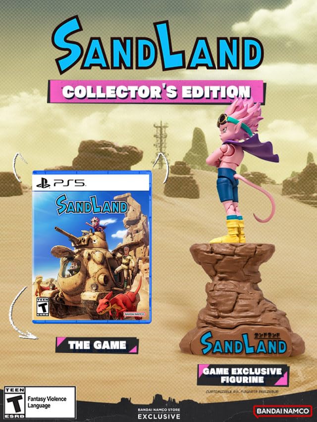 SAND LAND Collectors Edition PS5 Game Bundle with Exclusive Figurine Teen Rated