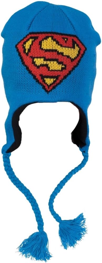 Old Glory Superman Blue Peruvian Knit Hat
