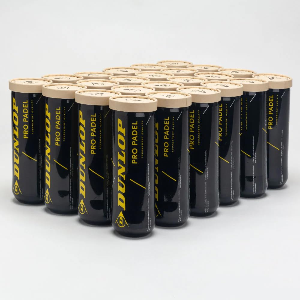 Dunlop Sports Pro Padel Ball - Case of 24 cans (72 Balls)