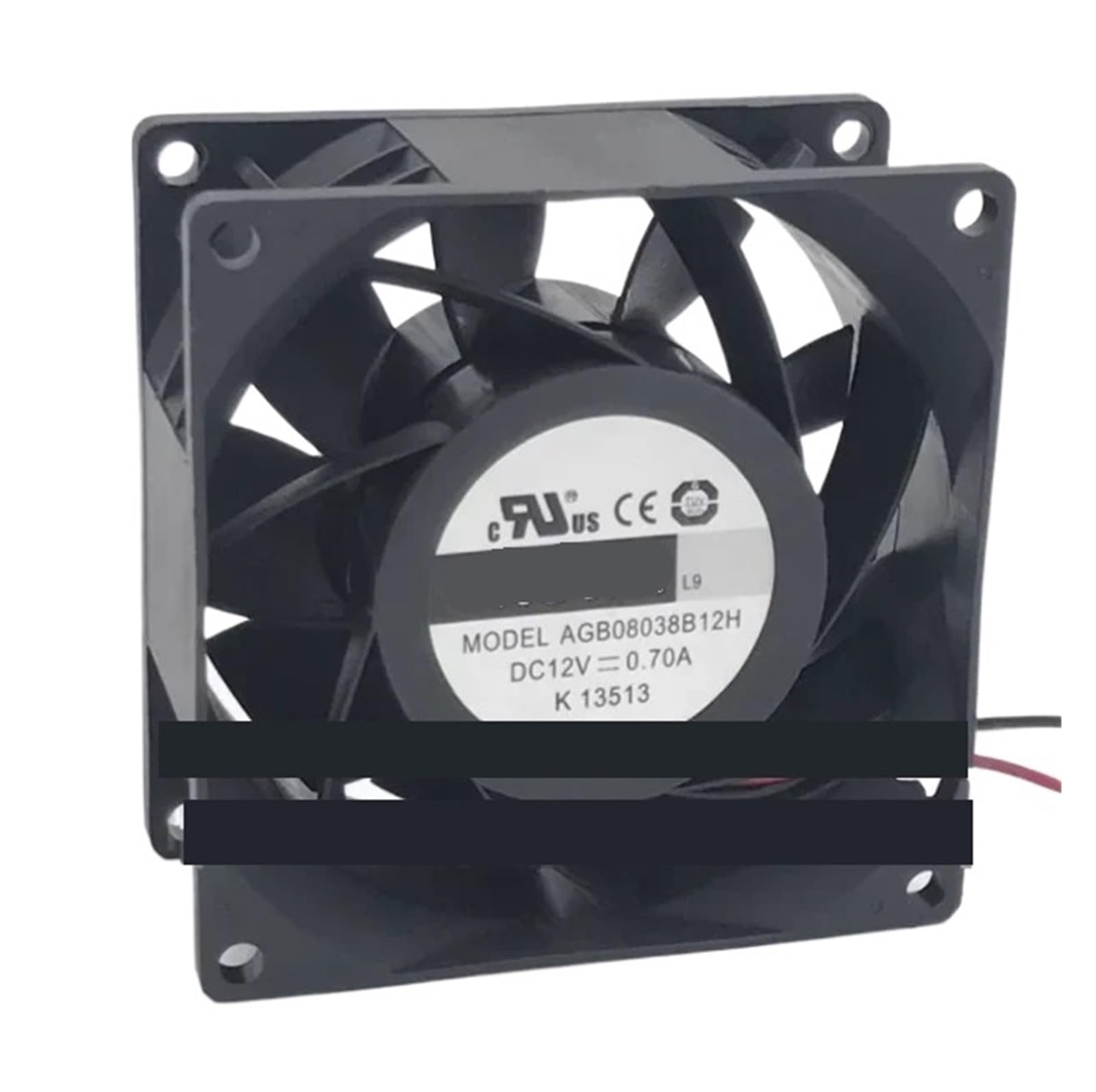 WEUSANXPL AGB08038B12H DC 12V 1.71A 80x80x38mm Cooling Fan