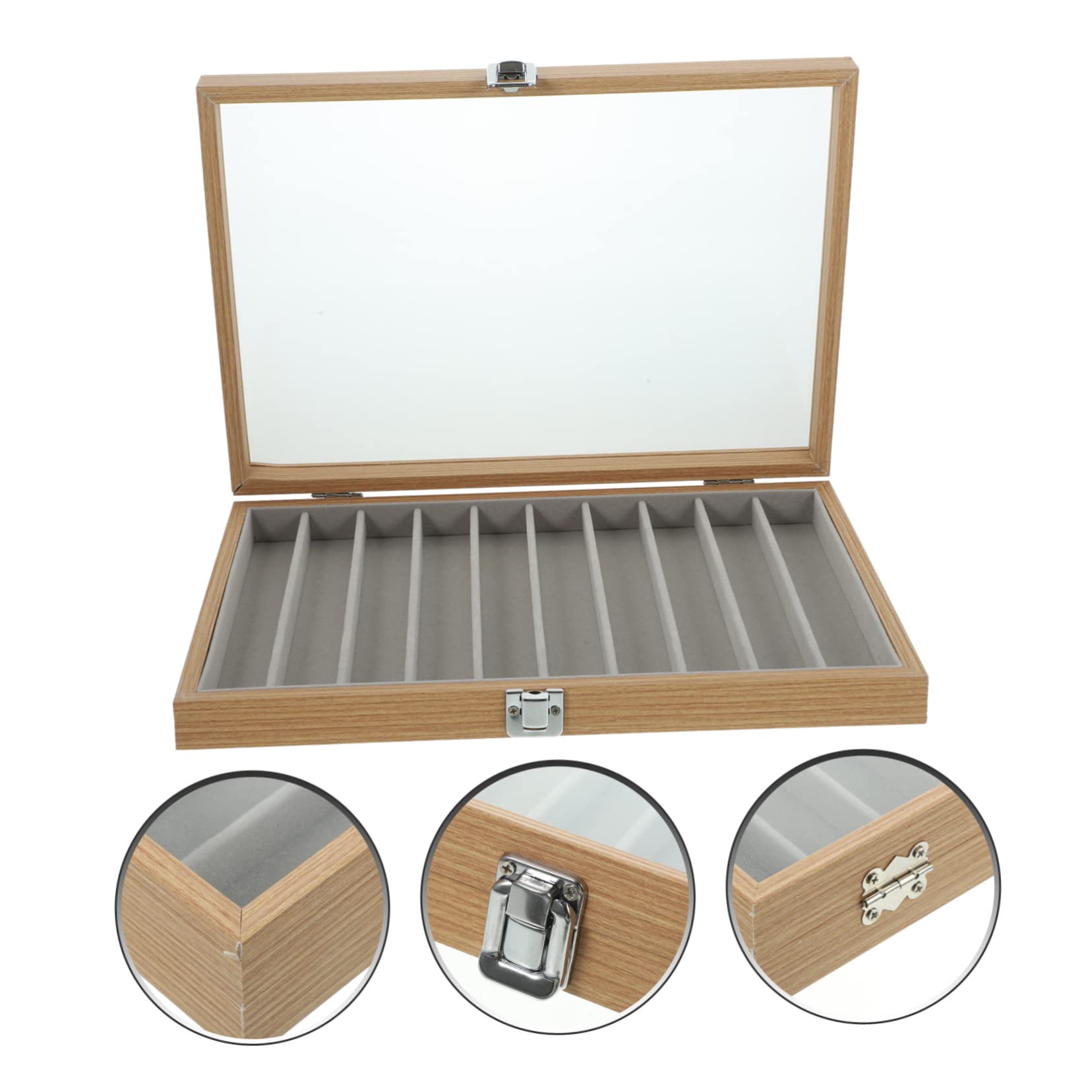 Alipis Caja de Almacenamiento de Joyas Transparente Tapa de Expositor de Collares y Pulseras Organizador para Anillos y Aretes para Joyas y Otras
