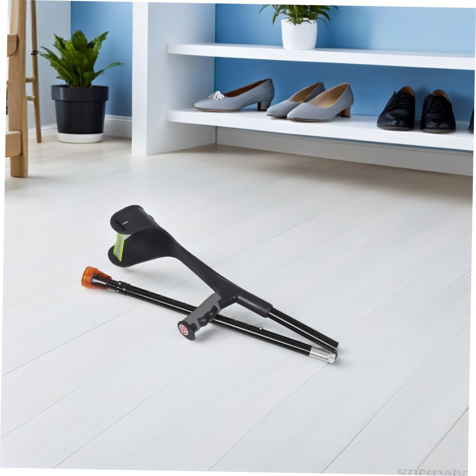 Ergonomicznych Do Przedramienia z Regulacją Składane Aluminiowe Łokciowe z Komfortową Poduszką Stabilne Wsparcie Seniorów i Rehabilitacji