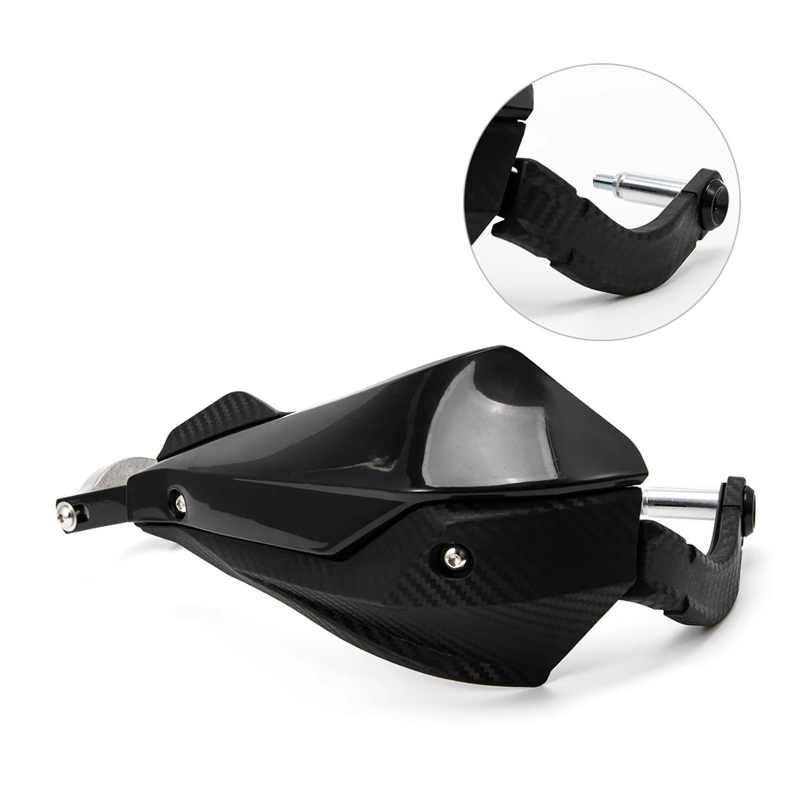 Negro para Motocicleta, Barra Cepillo, Protectores Manos para Motocross,protección para Carreras para Pit Street Protectores de Manos para Moto