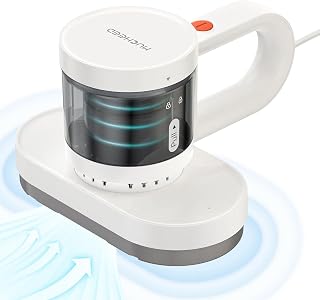 Bed Vacuum Cleaner Mattress Vacuum Cleaner with 12Kpa Powerful Suction and Light Weight,Corded Handheld UV Vacuum Cleaner High Frequency Double Beat for Bed,Sheets,Sofa,Carpets