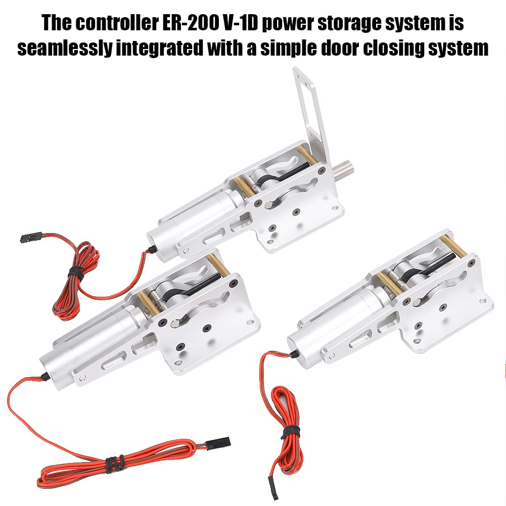 Controlador RC, Caja de Control del Tren de Aterrizaje Telescópico Eléctrico de Aleación, de Precisión para Aviones RC de ala Fija (Silver)
