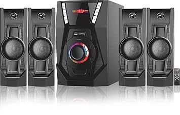 Woodley Audio WOD7039 50 W 4.1 Channel Wireless, USB, Bluetooth Multimedia Speaker System, Black?