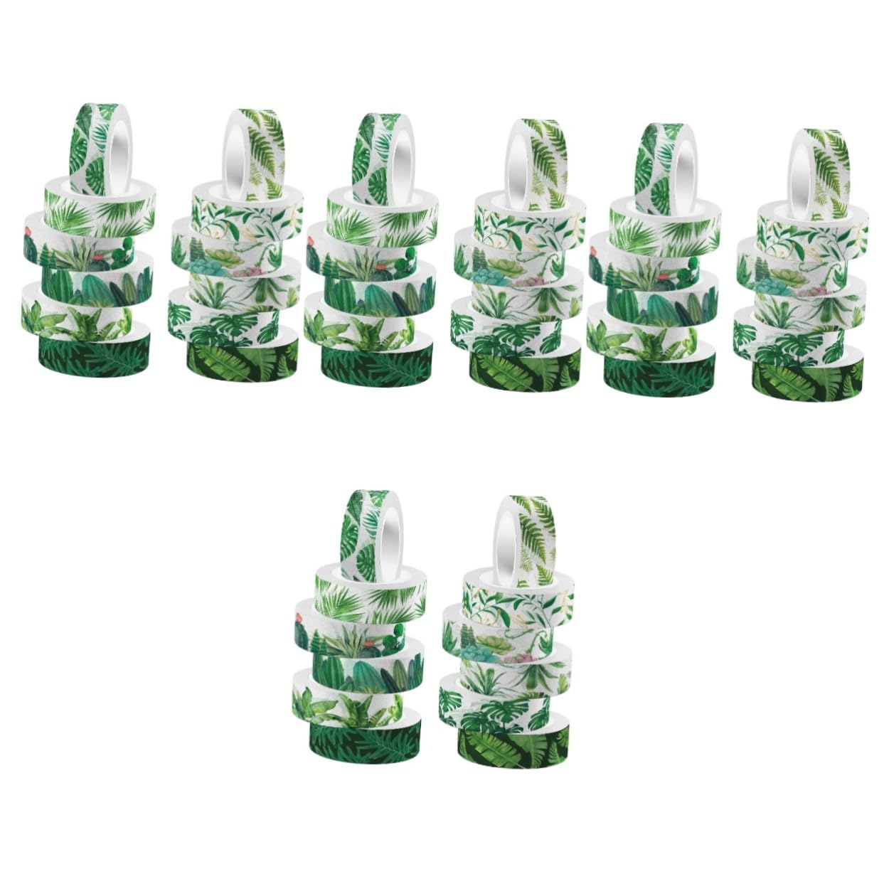 Operitacx 48rotoli Nastro Adesivo Washi Verde Per Decorazioni Nastro Creativo Per Scrapbooking Design Estive Materiale Adesivo Per e Planner