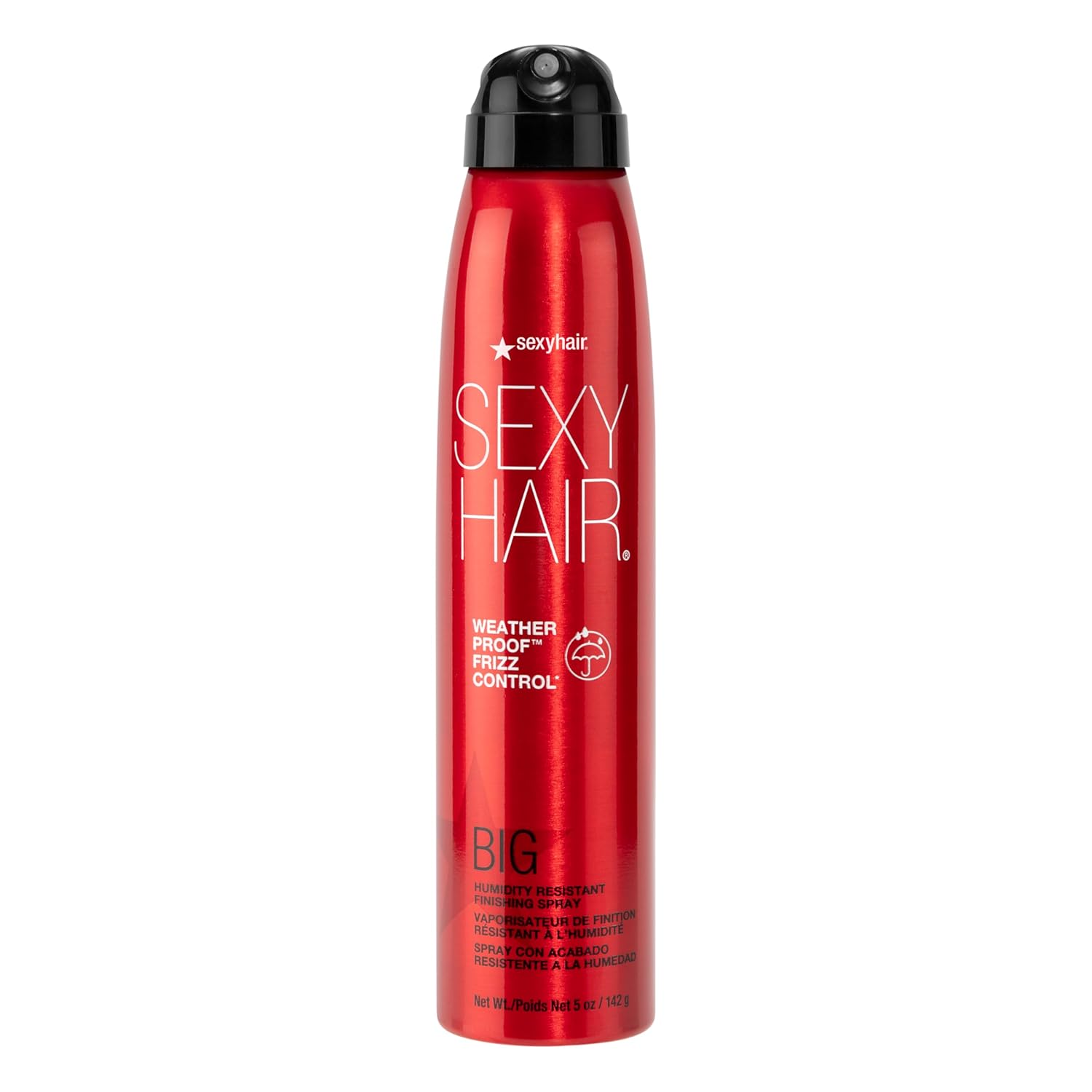 SexyHair Big Weather Proof Frizz Control Finishing Spray | Lightweight | Up to 72 Hour Humidity & Flyaways Resistance | Flexible & Adjustable Hold