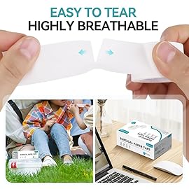 Dimora Paper Medical Tape 16 Rolls- Hypoallergenic White Surgical Tape for Sensitive SkinBreathable First Aid Wound Tape with Pain-Free RemovalSecures Dressing and Medical Devices -1 x 10 Yards