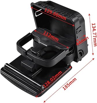 Rear Center Console Armrest Cup Holder Compatible With VW Jetta Golf MK5 MK6 GTI Car Drink Holder Cup Holder Accessories 1K0862532