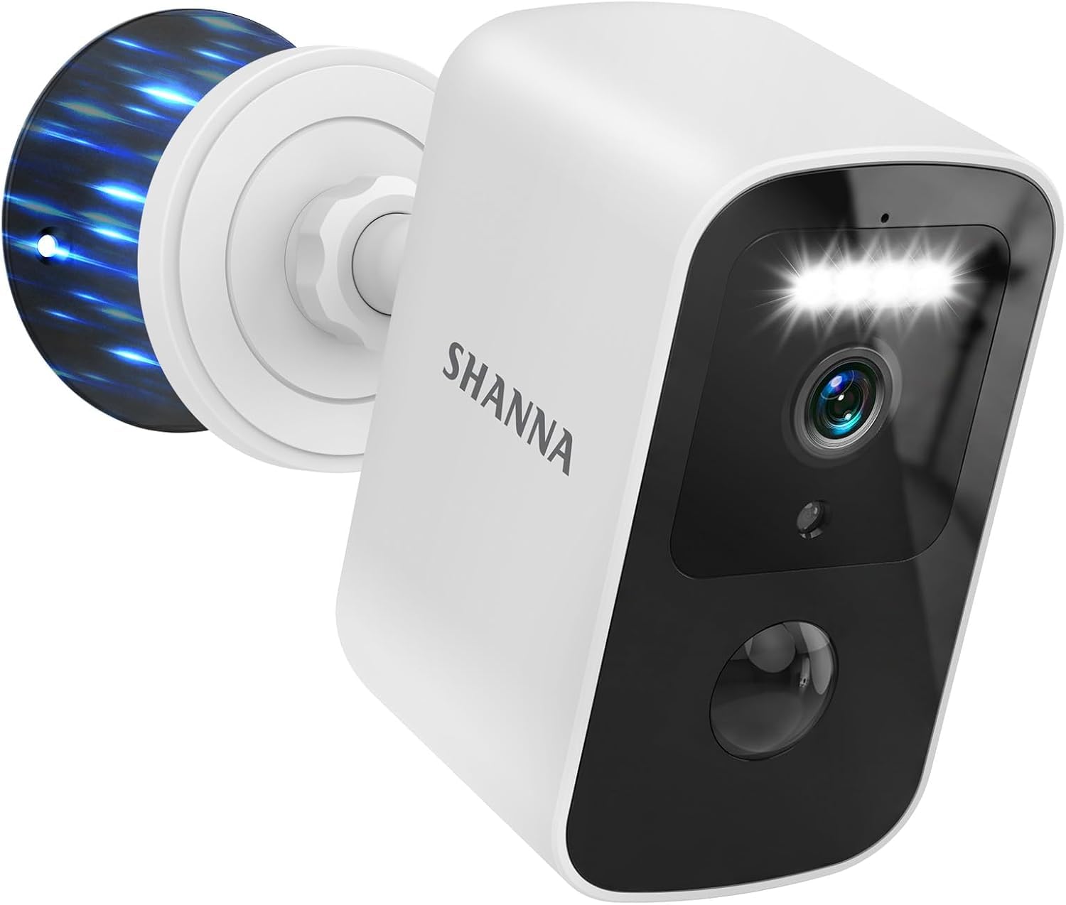 Caméra de Surveillance sans Fil Extérieur-Stockage Cloud Gratuit,Support Magnétique Caméra de Surveillance Extérieur 5GHz&2,4GHz WiFi,Détection Personnes/Mouvements,Vision nocturne couleur par IA,IP66