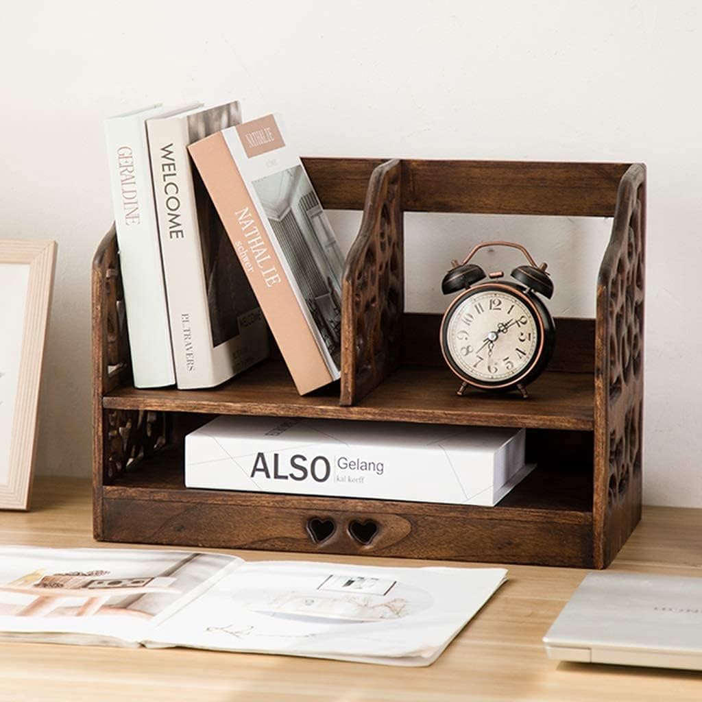 木彫りの机 収納