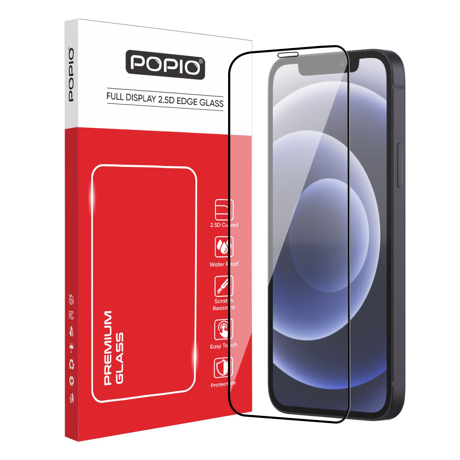 Military-Grade Gorilla Tempered Glass For iPhone 12/12 Pro | 9H Hardness, Edge-to-Edge, Bubble-Free