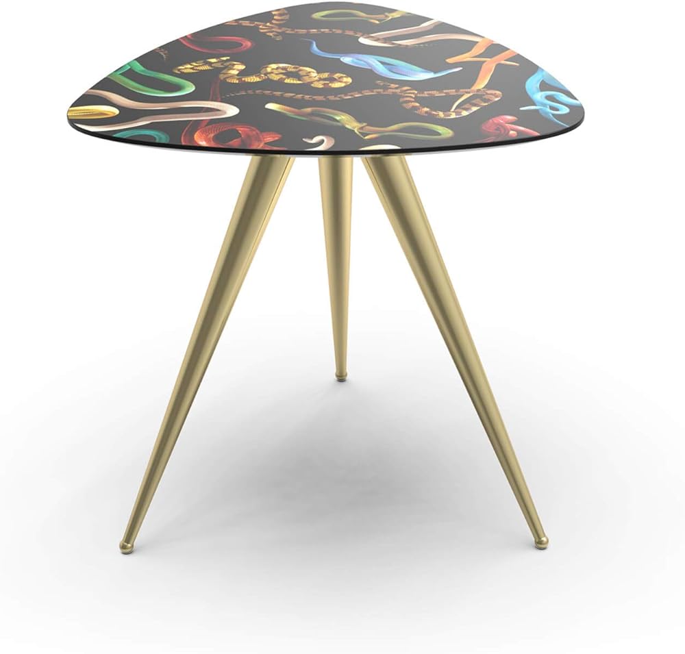 Seletti wears toiletpaper side table, snake,in mdf. metallo DM13792