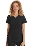Healing Hands Scrubs for Women Y-Neck Jane Modern Fit, Triple Stitch Detail, 2 Pockets, 2-Way Stretch & Shirttail Hem - 2167
