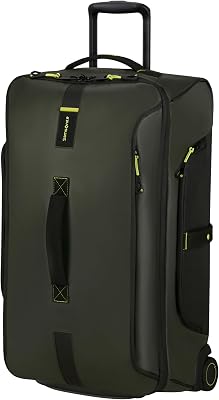 Samsonite Paradiver Light - Sac de Voyage à roulettes (67 cm), Medium, Déperlant, Léger, 74,5L, Vert (Jungle Green)