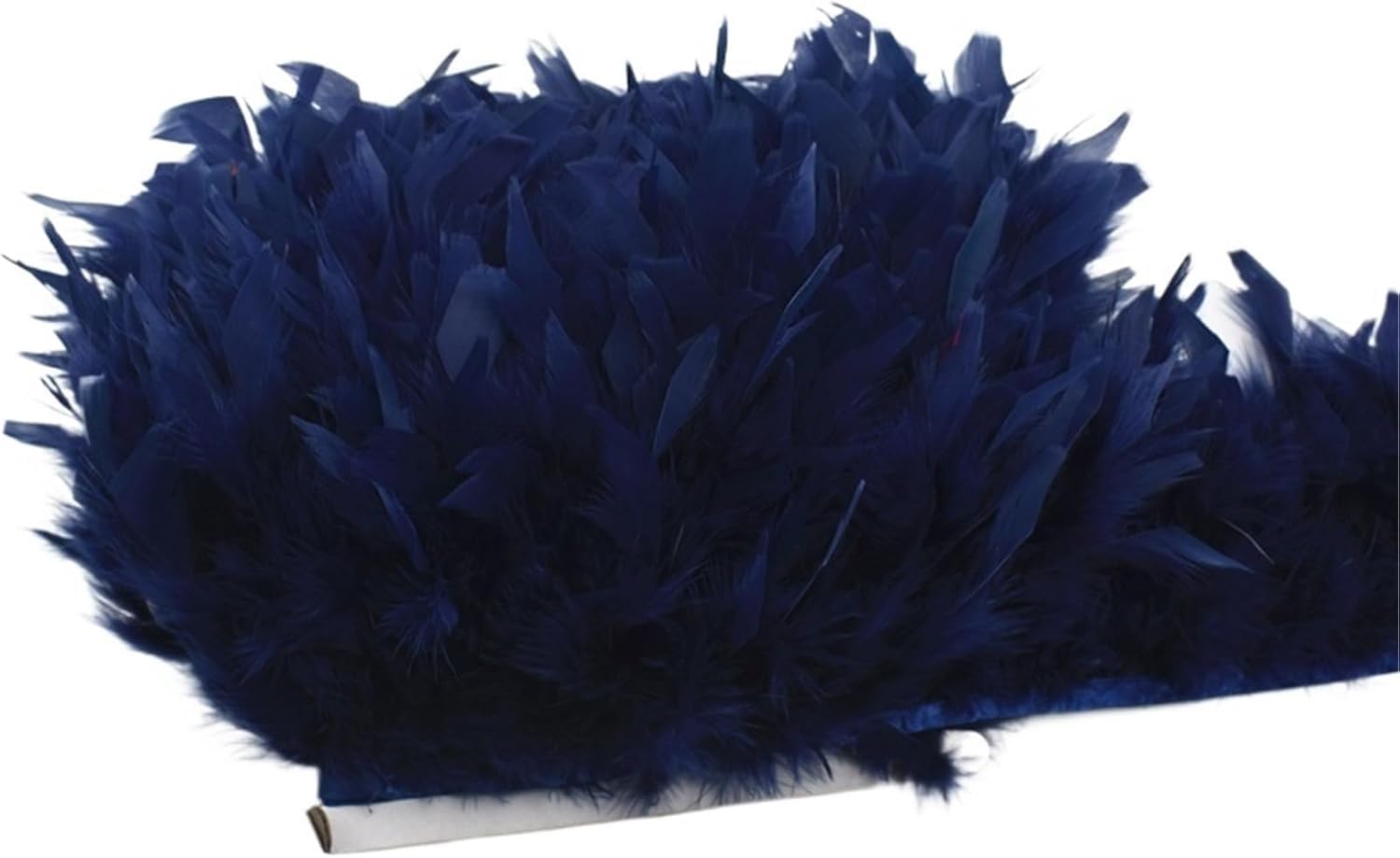Flecos de plumas azul marino para arreglar vestidos de fiesta apagados de invitada