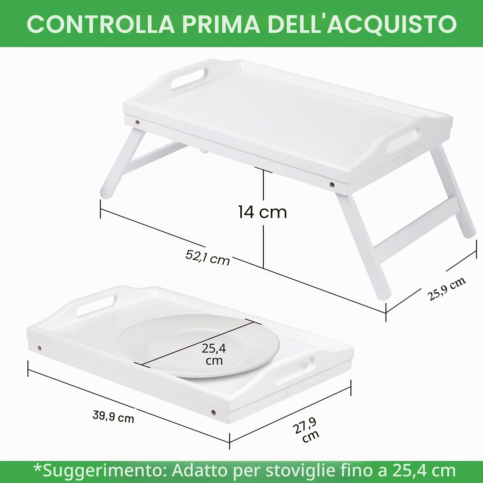 Vassoio da letto, gambe pieghevoli con manici, vassoio per la colazione per divano, cibo, disegno, piatti, bambù, vassoio da portata, grembo, scrivania, vassoio per snack
