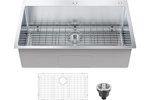 VEVOR 33 x 22 Stainless Steel Drop In Kitchen Sink