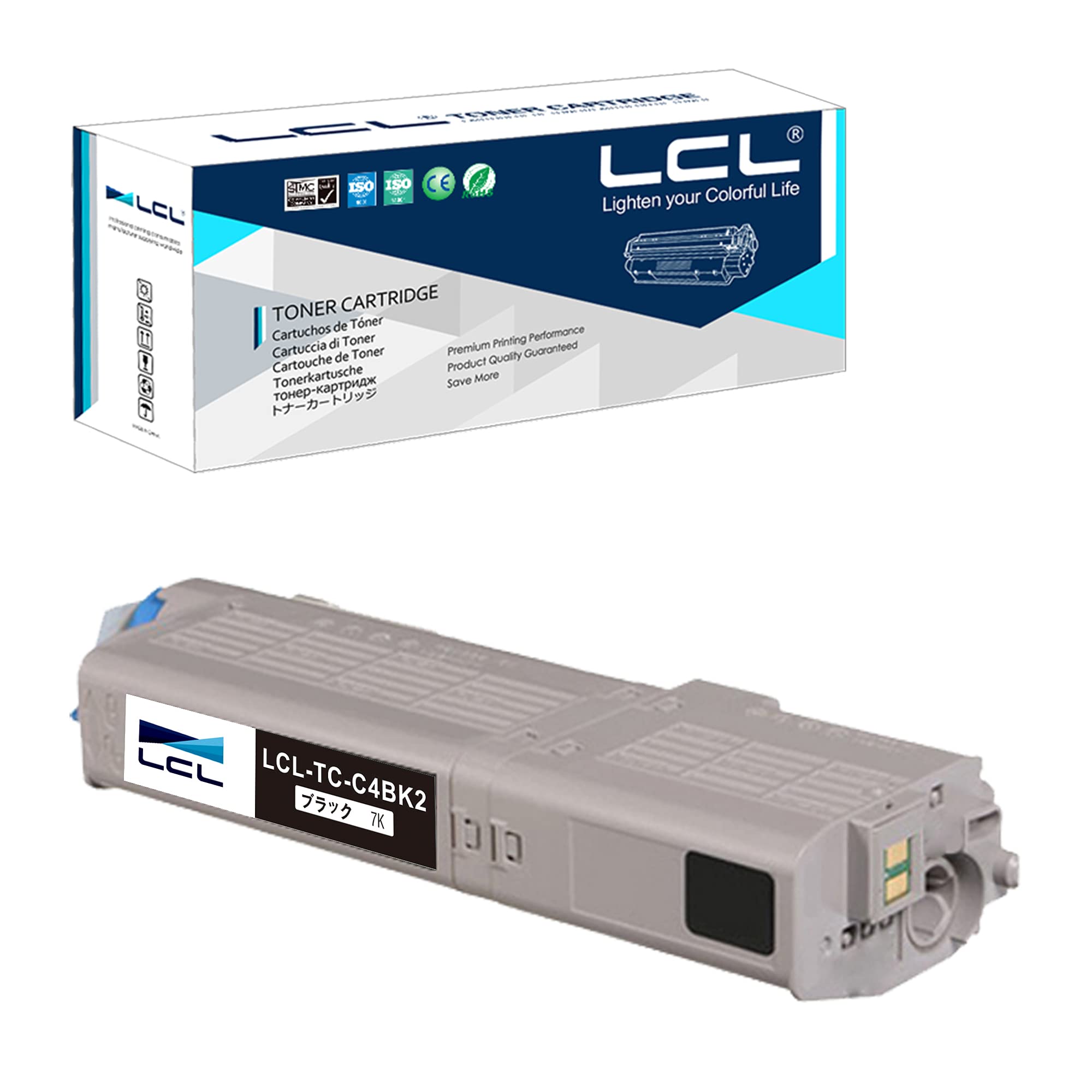 Amazon.co.jp: LCL OKI用 TC-C4B TC-C4BK1 TC-C4BK2 C542dnw MC573dnw 