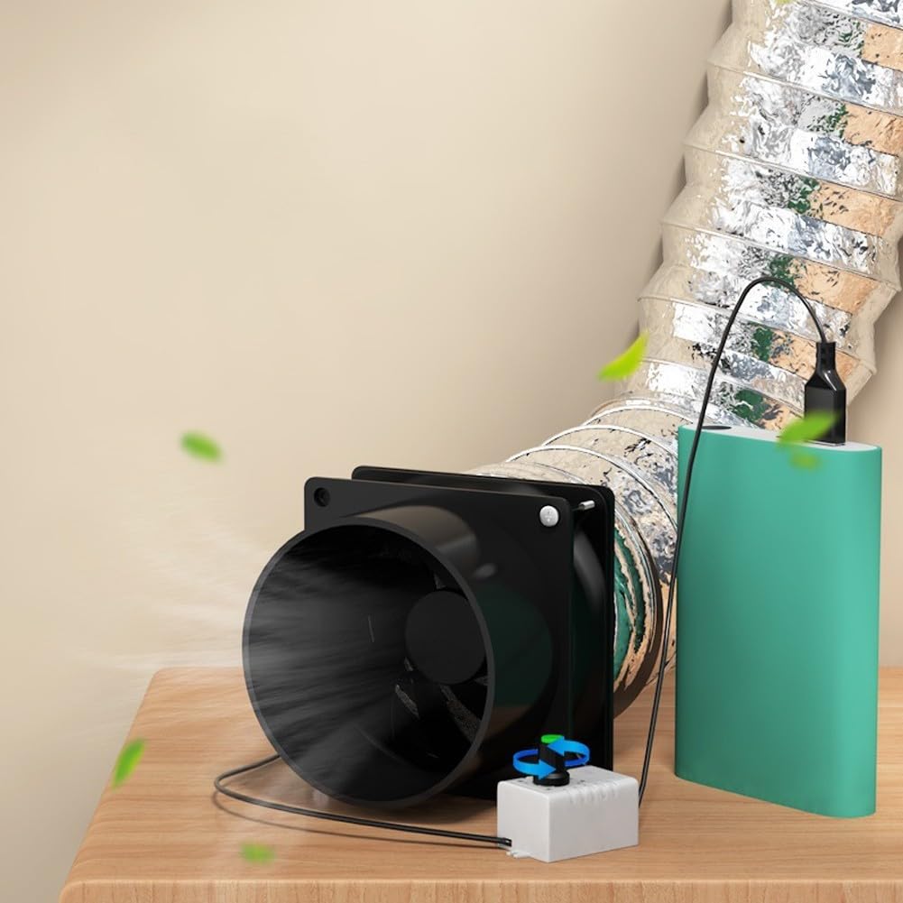 Ventilador de escape para conducto de aire, ventilador de conducto en línea, ventilador de ventilación de cocina de velocidad ajustable, ventilador de escape para calefacción y refrigeración