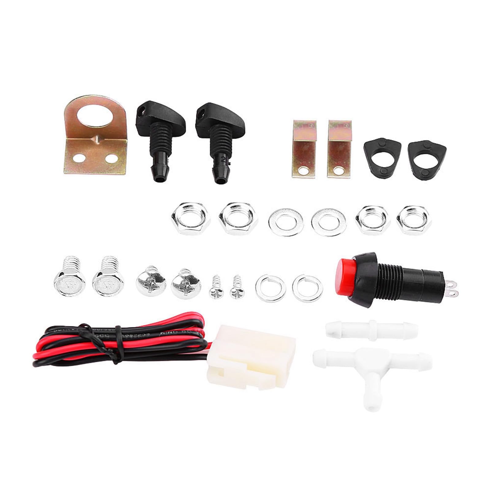Kit bottiglia serbatoio liquido lavavetri universale per pompa lavavetri Bottiglia serbatoio fluido di facile installazione per auto d'epoca