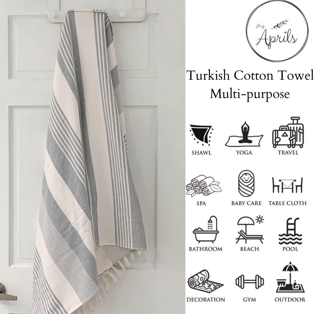 QIBHI 1 Pieza Toalla De Baño/toalla De Mano 100% Algodón (ligera
