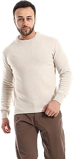 Andora mens Regular Fit Round Neck Basic Pullover Sweater