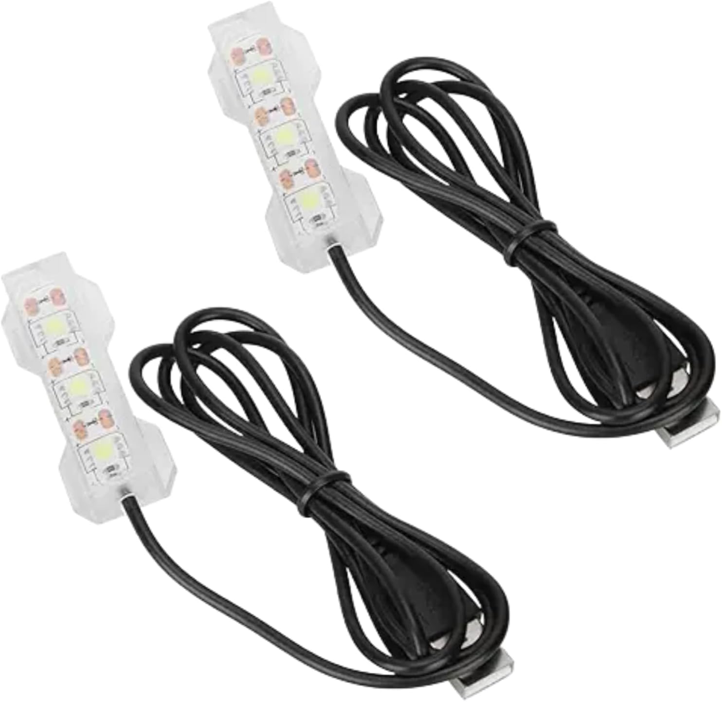 Wpppan 2Pcs Blue Light Small Aquarium Led Light, Multicolor Led Fish Tank Lights S for Freshwater Plants Aquarium Accessories，Fish and Aquatic Pets, Pet Supplies