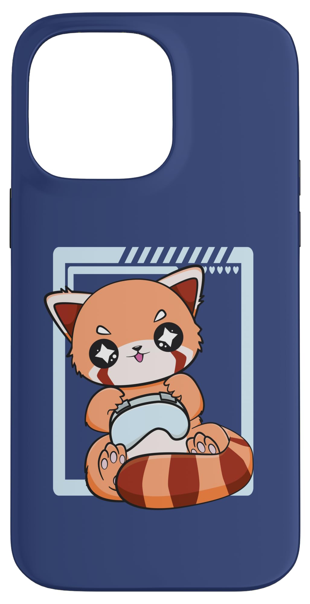 Gaming Red Panda Playing Video Game Lover Cute Chibi Anime Case for iPhone 14 Pro Max