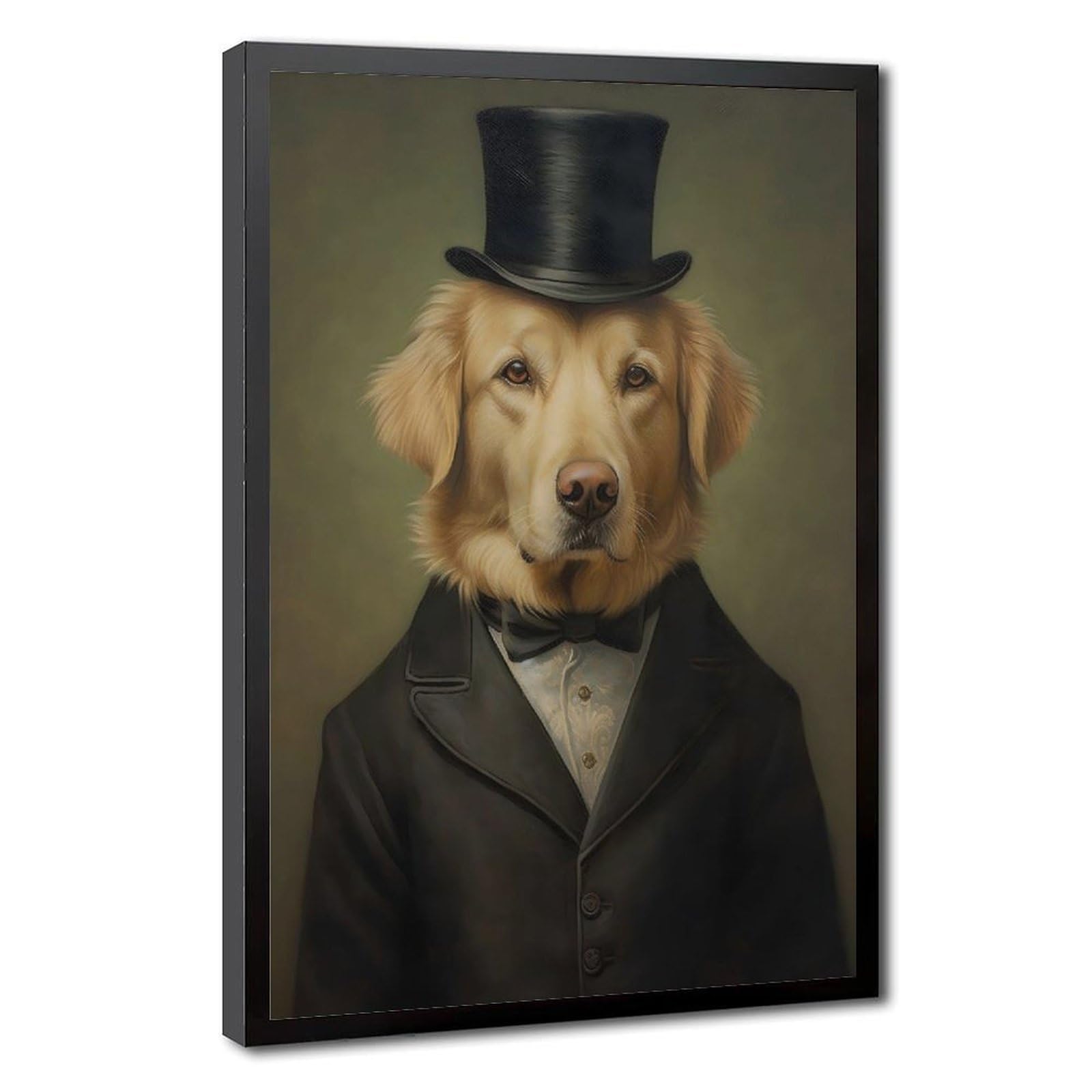 Bareronor Victorian Golden Retriever (2) Canvas Poster Bedroom Decor Landscape Office Room Decor Gift 24" L X 36" W