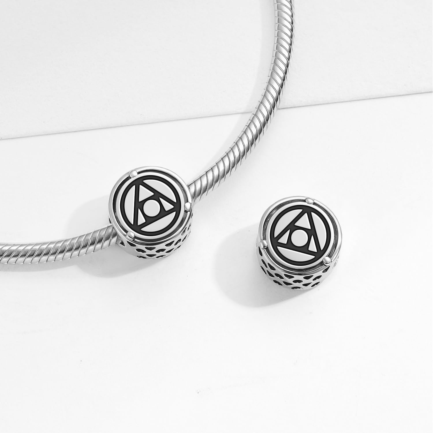 925 Sterling Silver Alchemy Philosopher’s Stone Charms for Bracelets & Necklaces Pendants Beads Jewelry Fit Pan Bracelet Charm Ethnic Cultural Symbols Gifts for Women