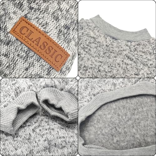 OYIWINMI Hundepullover 2 Stück, hundepullover kleine Hunde hundemantel für Fleece hundejacke Pullover Hund Chihuahua Kleidung hundekleidung klein hundepulli Katzen wintermantel hundebekleidung (S)
