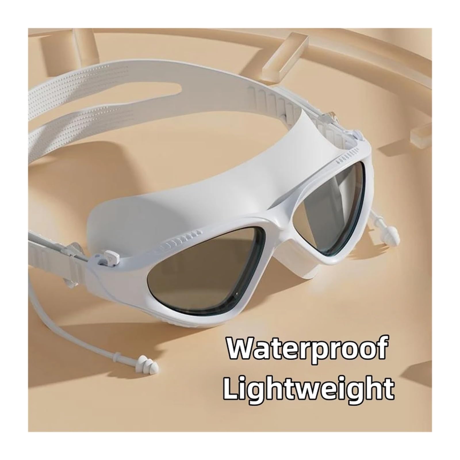 Buceo Máscara de Snorkel Gafas de natación Impermeables antivaho HD Profesionales para Hombres y Mujeres, Gafas de Buceo con Montura Grande, Juego de Tapones para los oídos