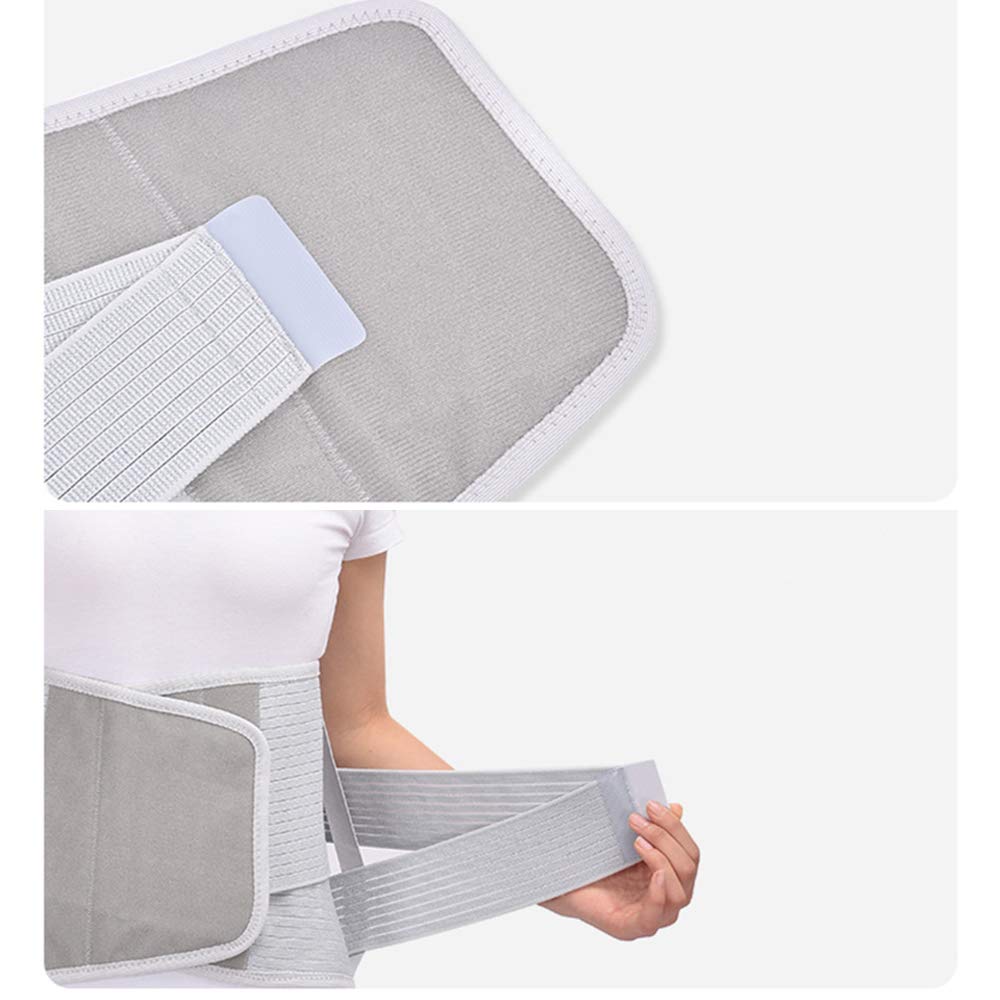 Fascia Lombare Supporto Schiena, Cintura Lombare di Sostegno in Rete Traspirante Cinturino Antiscivolo Regolabile Incorporata 4 Stecca Stabile per Il Sollievo dal Mal di Schiena,L