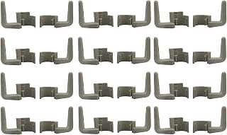 HASMX Cord Handle Hook Set Simple Attaching Hook for Eureka Sanitaire 53574 Upright Vacuum, Vacuum Cord Hook Clip Beige (12-Pack)
