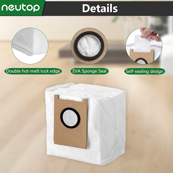 Replacement Dust Bags for eufy E20 Robot Vacuum, 12-Pack