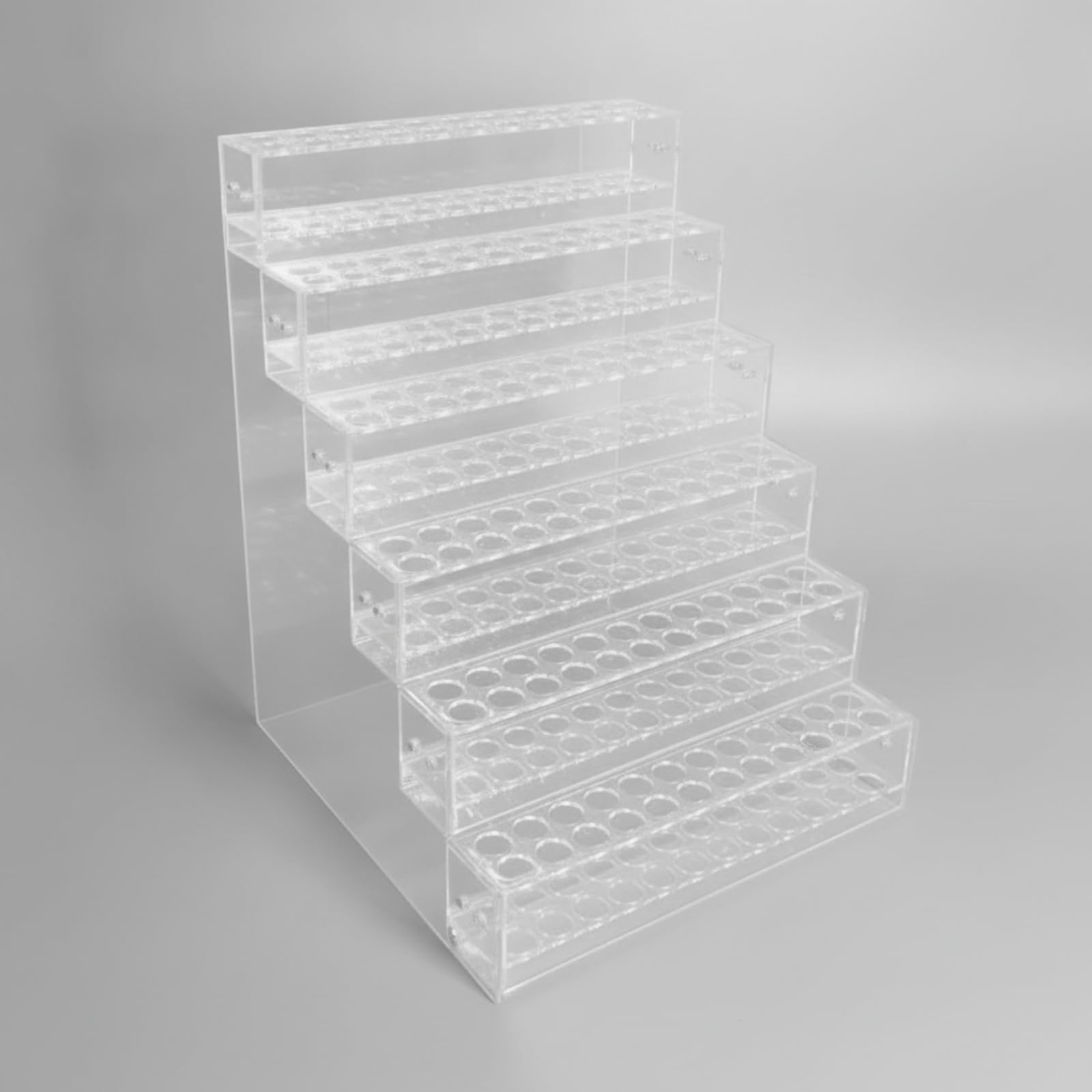 Portapenne Acrilico Portamatite Supporto Pennarelli Organizzatore da Scrivania Trasparente a Gradoni per Esposizione Elegante E Ordine Immediato Adatto a Ufficio Scuola Casa , size to 3