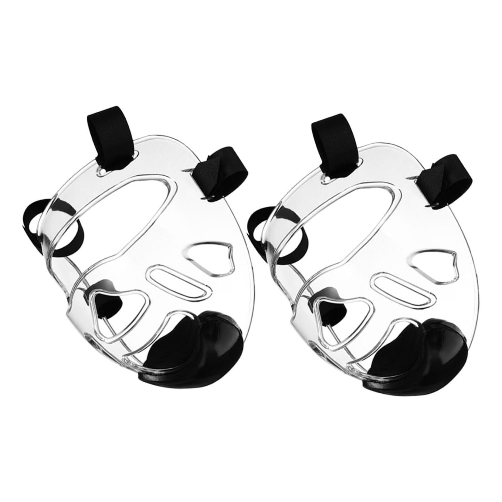 Maschera Protettiva per Viso per Allenamento e Karate Allenamento Karate Leggera e Portatile per 2 Pezzi Schermo Staccabile in Plastica Rinforzata Taekwondo