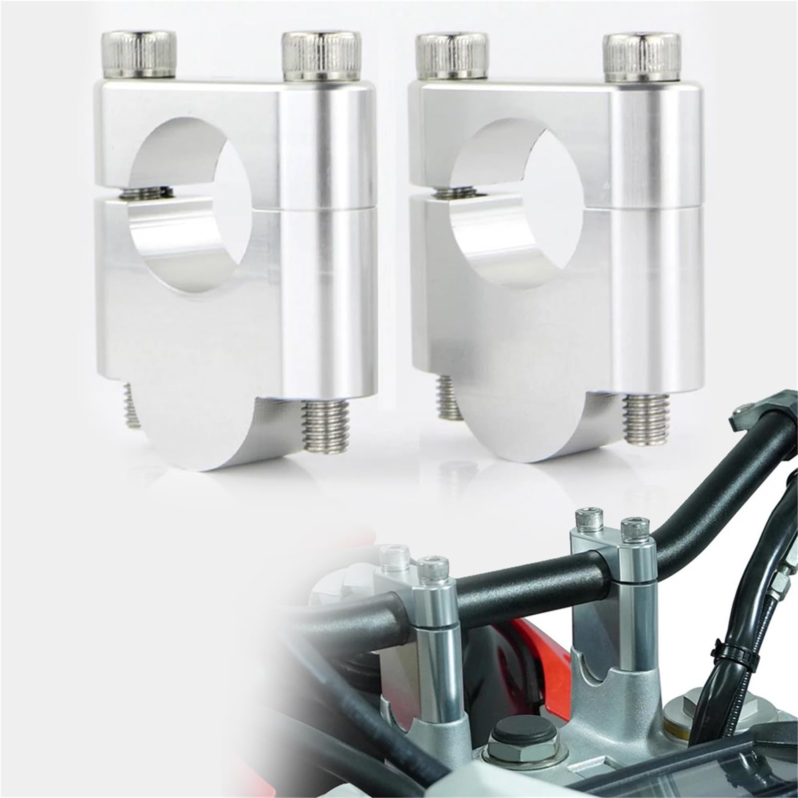Guidon Riser 28mm pour éliminer la fatigue sur Ducati Hypermotard 821 939 1100