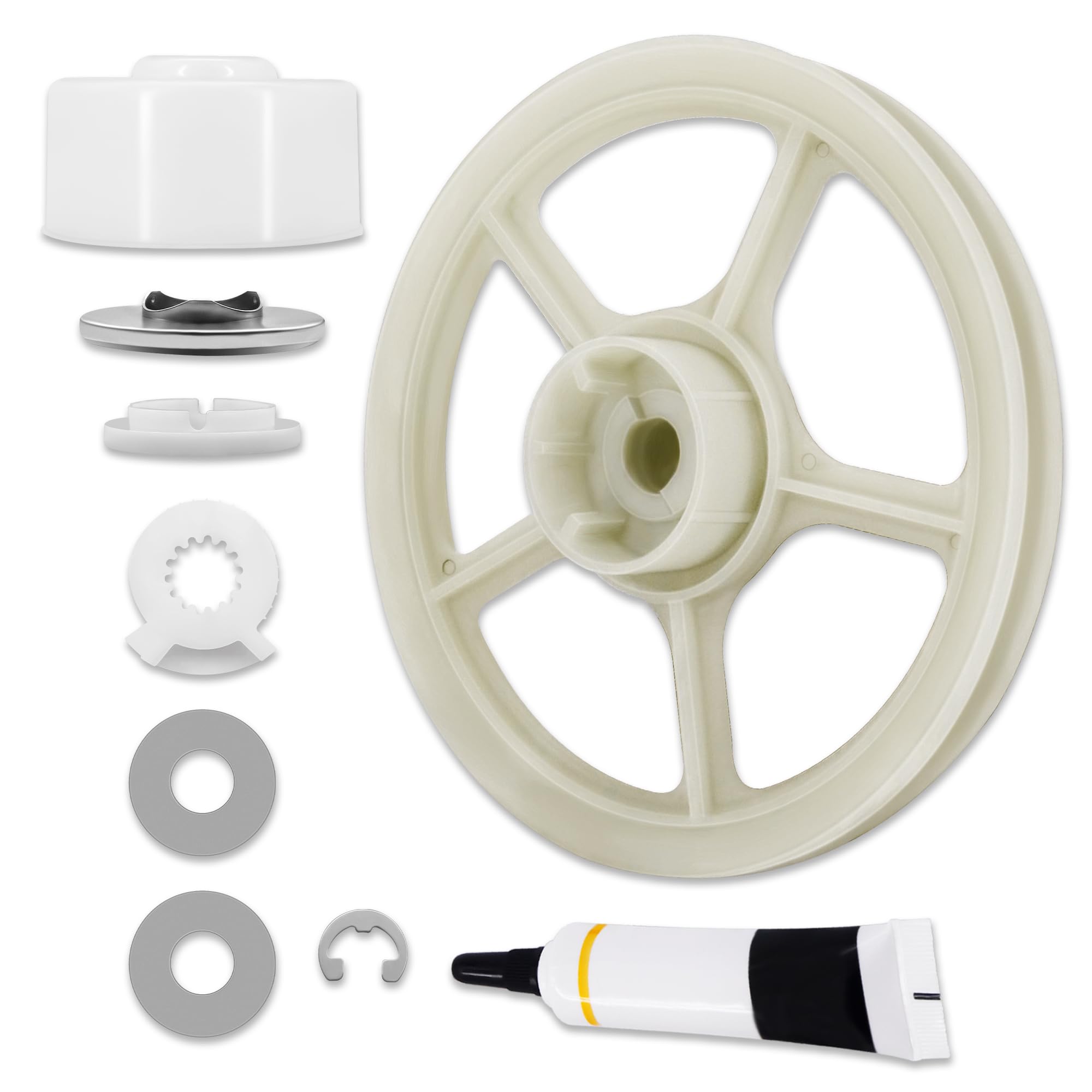Photo 1 of 12002213 Washer Trust Bearing Kit - Compatible with Whirl-pool May-tag Ama-na Washing Machine - Replaces 12500036, 12002213VP, PS2003651, EAP2003651, AP4009132, 1042142, 12001797