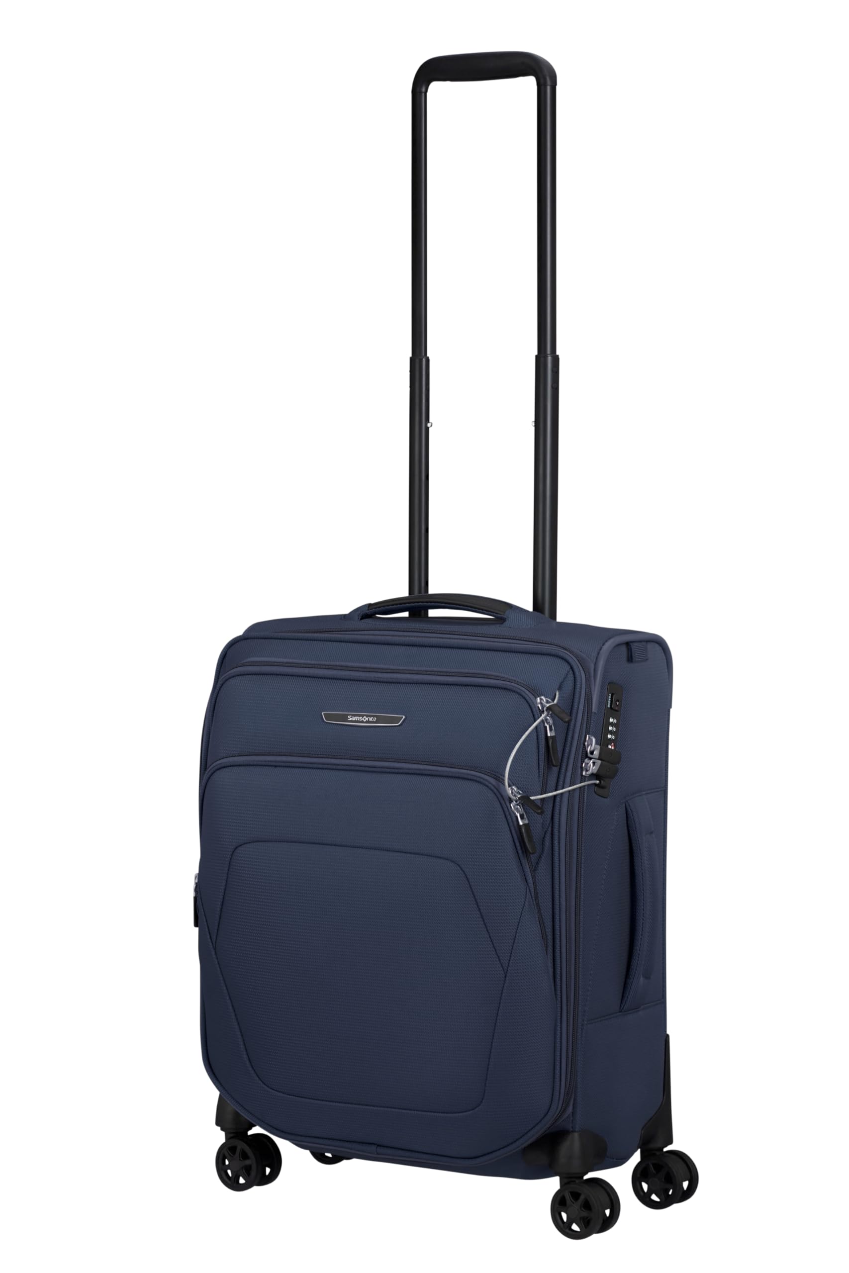 Samsonite Spark SNG Eco - Maleta de Cabina 55 x 40 x 23 cm - Trolley Cabina Blando para EasyJet y la mayoría de Aerolíneas, Expandible, 48/55L - Azul (Midnight Blue)