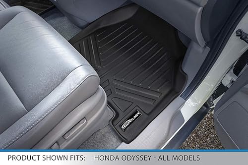 Miniatura 3 de MAXLINER - Juego de alfombrillas de ajuste personalizado de 3 filas compatibles con Honda Odyssey 2011-2017