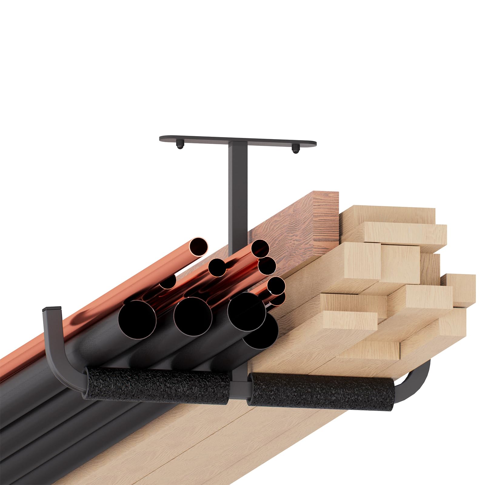 QLS Wall Hooks, Hanging Hooks, Ceiling Hooks, Garage Double for Ladder Angel Mounting Hooks, Ceiling Mounting