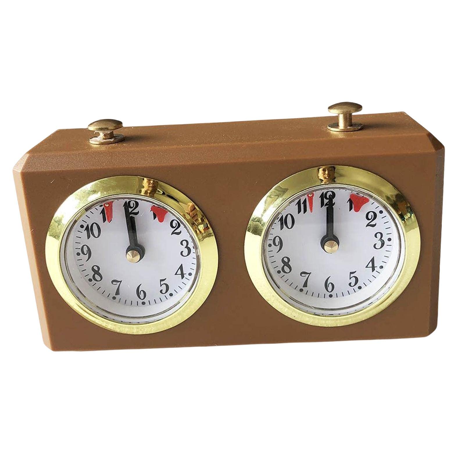 Reloj de Ajedrez Profesional Temporizador de Tablero Mecánico Retro Fabricado en Aleación de Plástico Adecuado para Deportes Mentales Clubes