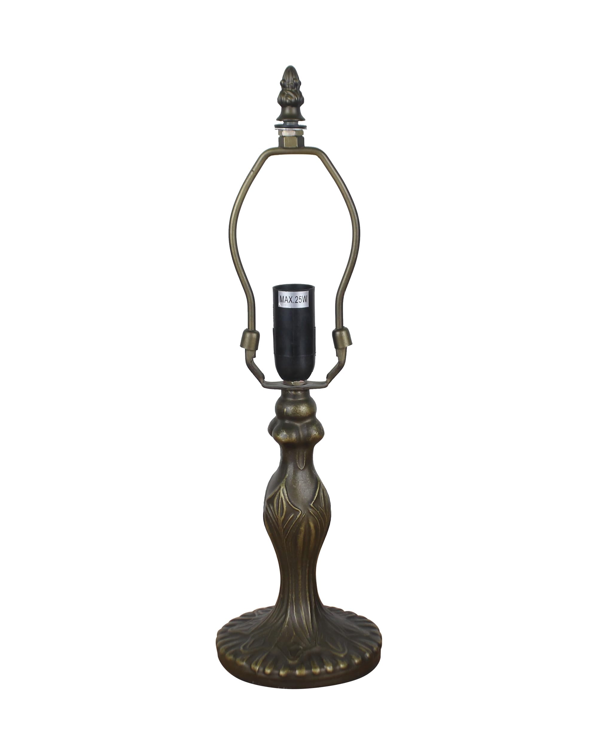 Tiffany Stil Tischlampe 8 Zoll, Vintage Design mit Buntglas, Energiesparende LED Birne, Ambiente Beleuchtung für Homeoffice, Arbeitszimmer und Nachtisch (ORANGE)