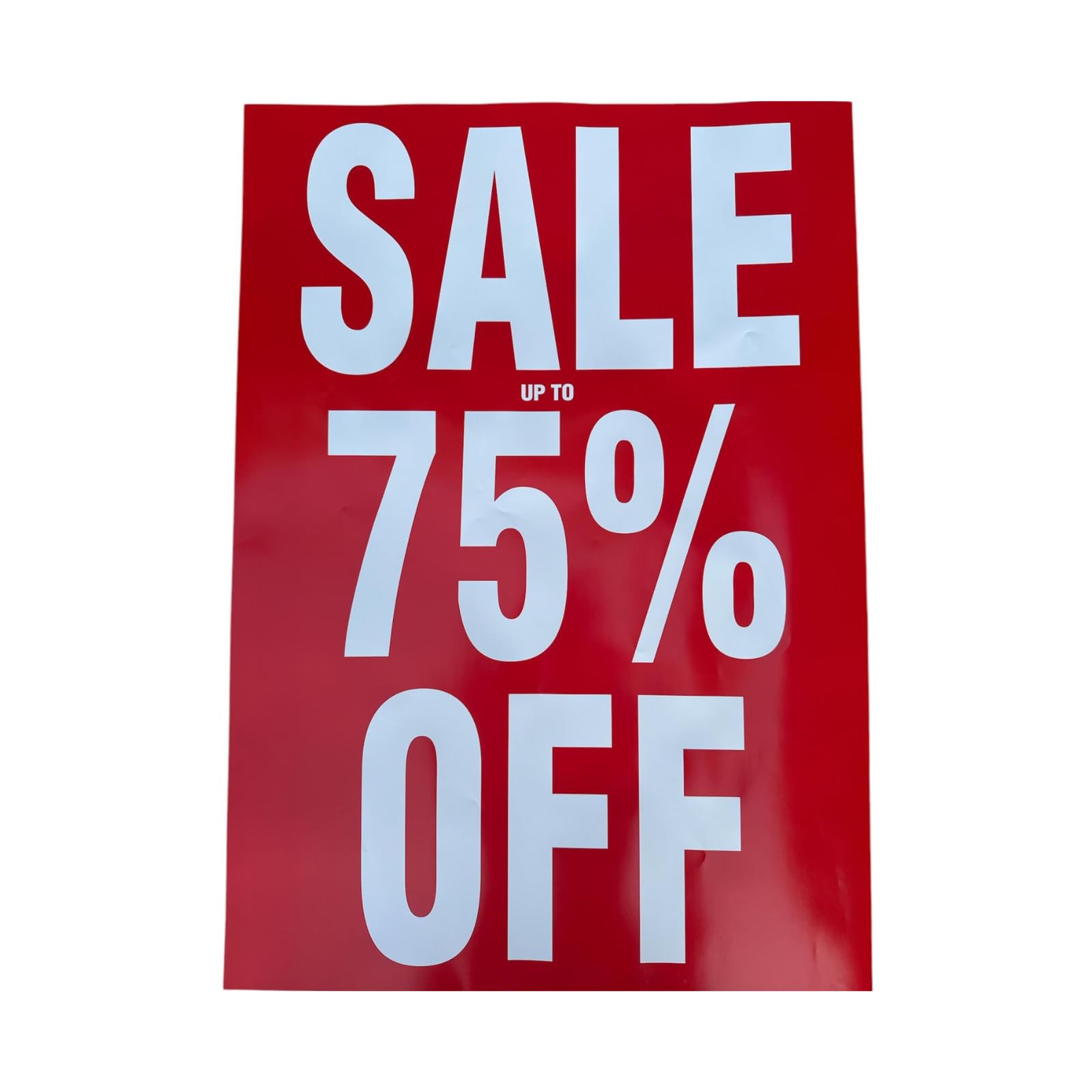 A1 Sale Posters Pack | Eye-Catching Store Display Signs for Retail | Clearance, Discounts, Special Offers, Huge Savings | Bright Colors (1, Sale upto 75 per Off (59.4cm x 84.1cm))