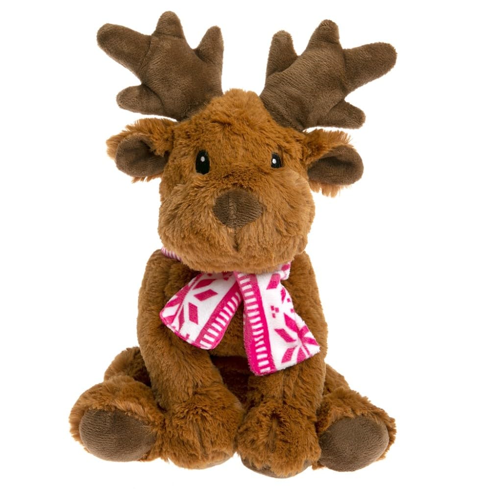Pelucho - Bouillotte Peluche Elan Hiver - Bien-​Être, Chaleur et Douceur - Micro-​Ondable - Grains de Blé et Fleurs de Lavande - Fabriquée en France